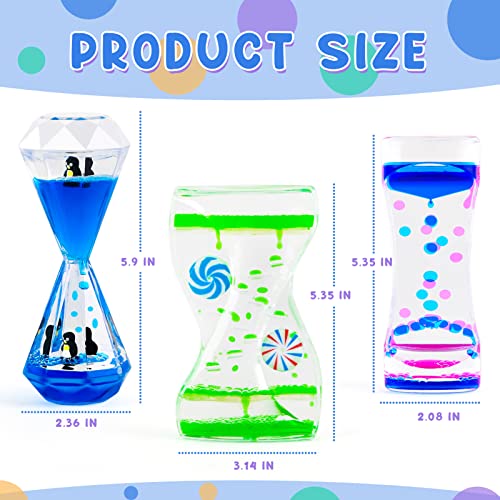 Liquid Motion Bubble Liquid Timer for Sensory Toys, ADHD Anxiety Autism Activity Fidget Toy Calm