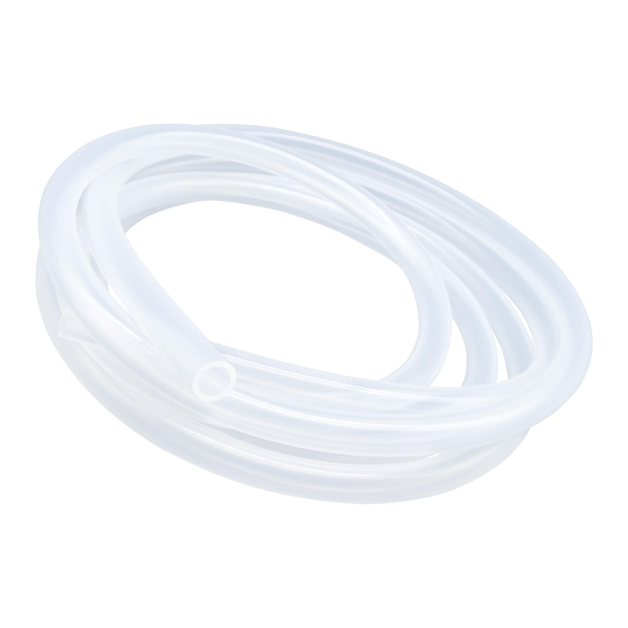 LAVMHAB Silicone Tubing Food Grade Hoses 5mm x 7mm, Length 4 Meters (13.1ft), Flexible Silicone Rubber Tube Air Hose Water Pipes