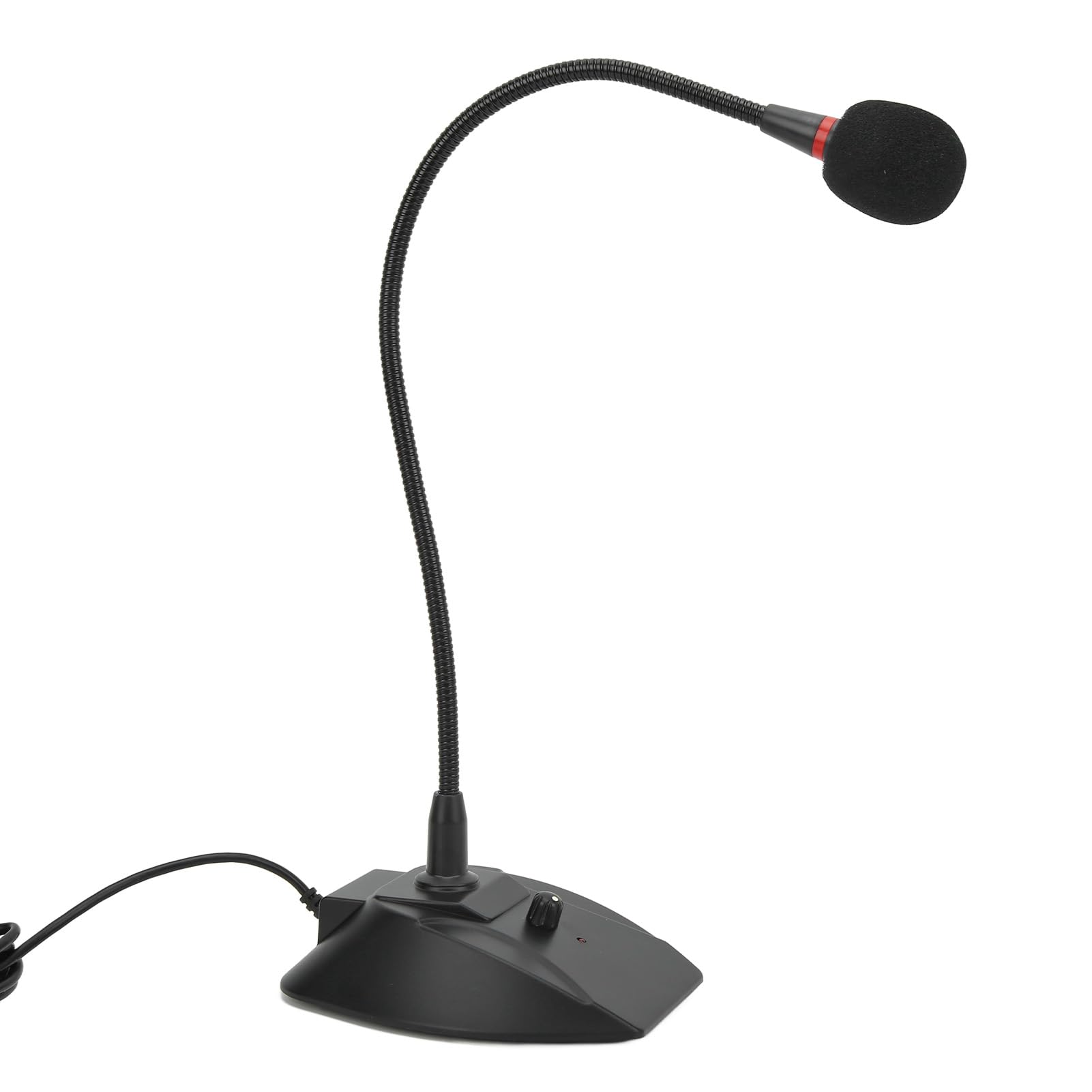 Microfono a condensatore con cavo USB, con pickup cardioide, regolabile, collo d'oca per lezioni e riunioni online, design in metallo