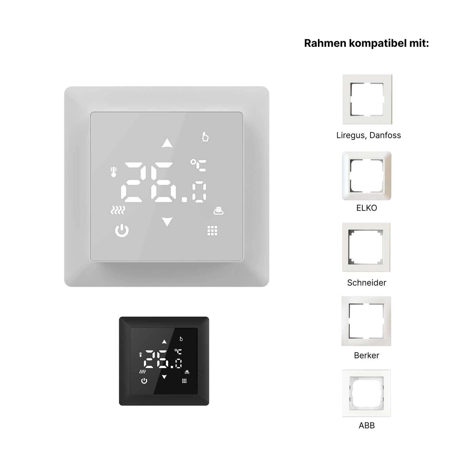 Chauffage au sol électrique pour carrelage : tapis chauffant à deux fils WARMON Ultra 200 W/m² avec thermostat avec capteur de sol, thermostat :, taille du tapis : 2 m²
