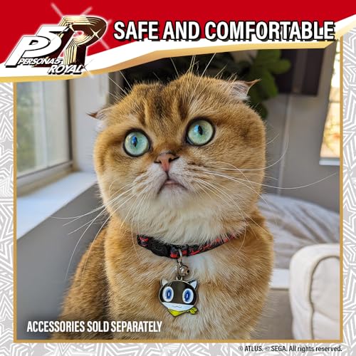 Image of Persona 5 Cat Collars for Girl Cats, Boy Cats, Small Kitten Collar with Bell (Removable) -Officially Licensed Anime Merch - Persona 5 Royal Phantom Thieves Breakaway Cat Collars for Persona 5 Cosplay