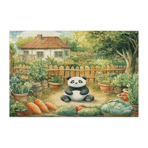 Rompecabezas de madera de panda: reduce el estrés con 1000 piezas de entretenimiento creativo