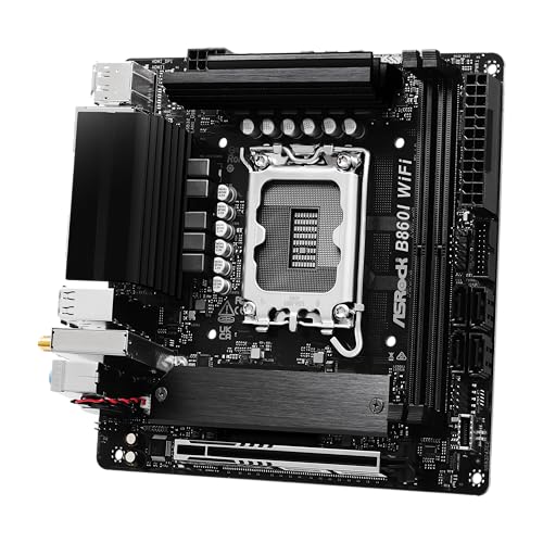 Image of ASRock Intel Core Ultra B860 LGA1851 B860I WiFi 6E DDR5 8933 MHz 128GB M.2 Mini ITX Motherboard SATA3 6.0 Gb /s PCIe 5.0