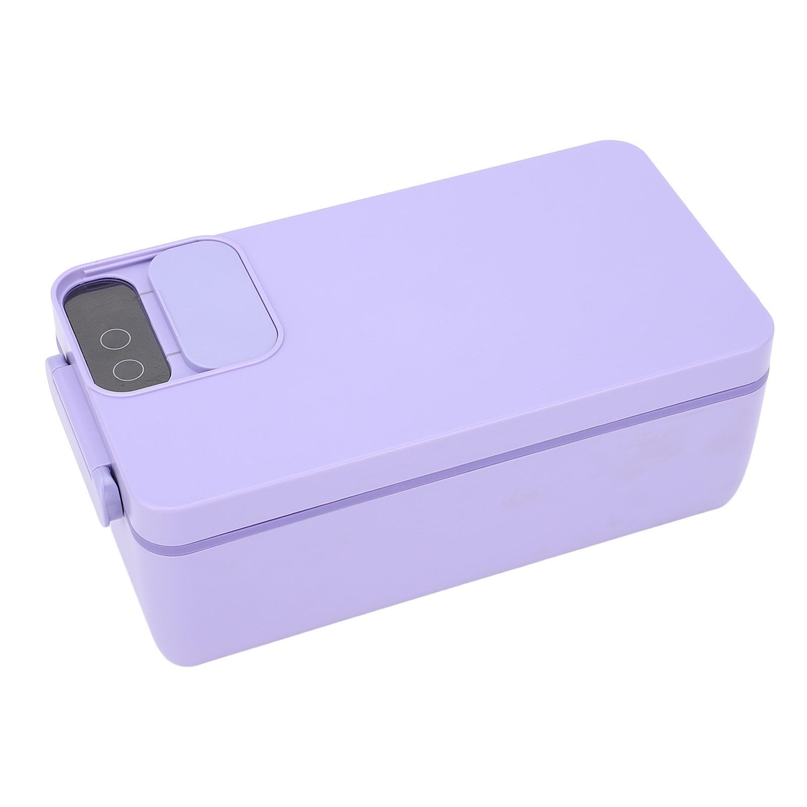 CHICIRIS Lunch Box Elettrico Portatile con Rivestimento in Acciaio Inossidabile 304 Riscaldamento Elettrico per Studenti Impiegati capacità 1 Litro (Viola)