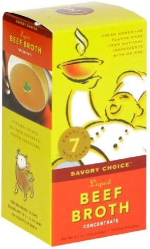 Savory Choice Beef Broth Concentrate, 5.1 Ounce (Pack of 12)