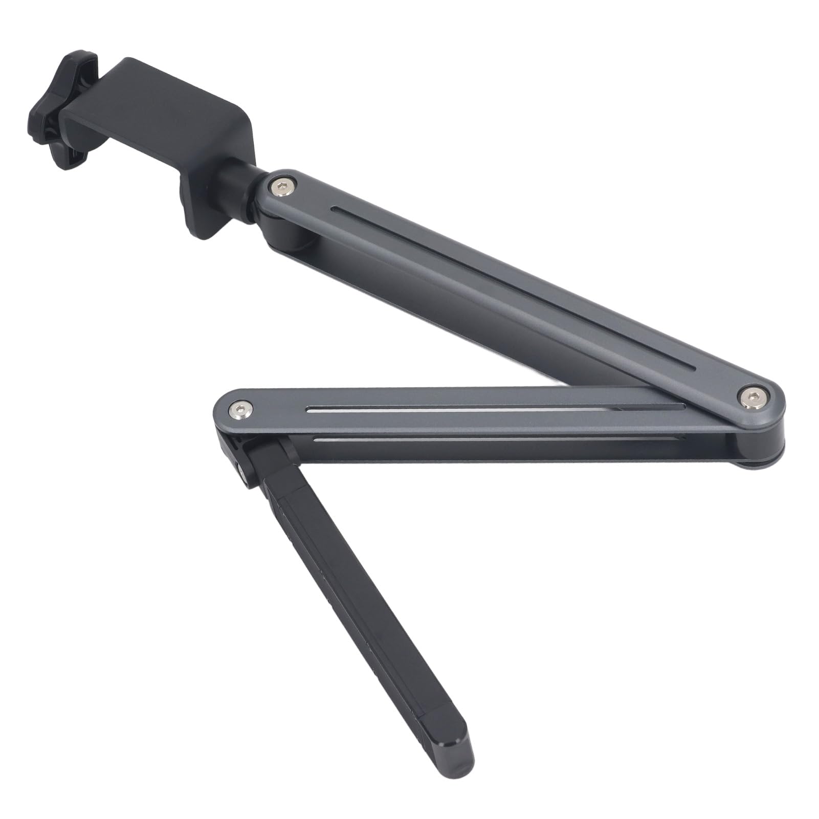 Fockety Supporto da Tavolo per Tablet, Lega di Alluminio Rotazione di 360 Gradi Supporto da Braccio Pieghevole per Tablet Altezza Regolabile Supporto per Tablet con Braccio Flessibile