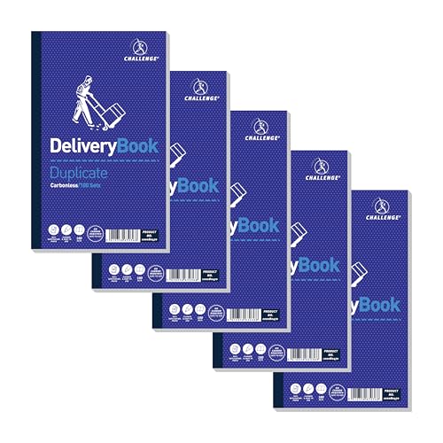 Challenge Duplicate Delivery Book, Carbonless, 100 Pages, 5 pack (210 x 130 mm)