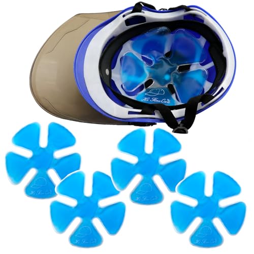 Head Ice Pack Helmets Ice Packs Headache Cool Down Cold Pack Soothing Fever Migraine Gel Cold Pack for Catcher Helmets Riding Helmet Keep Cool (Blue B Large)