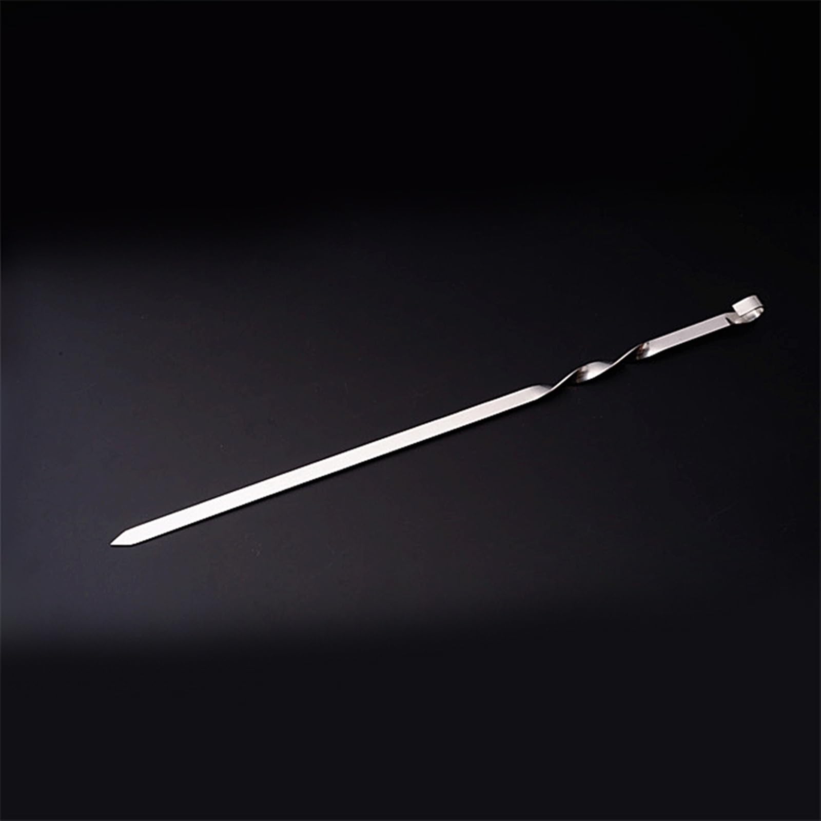 Spiedini for kebab, 6 pezzi da 45 cm/17,5'' in acciaio inox, spiedini lunghi for barbecue, bastoncini di carne piatti, for arrostire all'aperto, griglia for(6pieces)