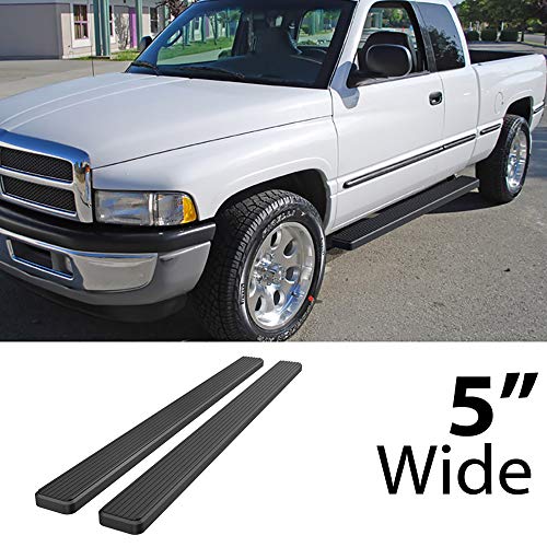 Estribos HD Ridez Acero Inoxidable 5" Negro para Dodge Ram miniatura 2