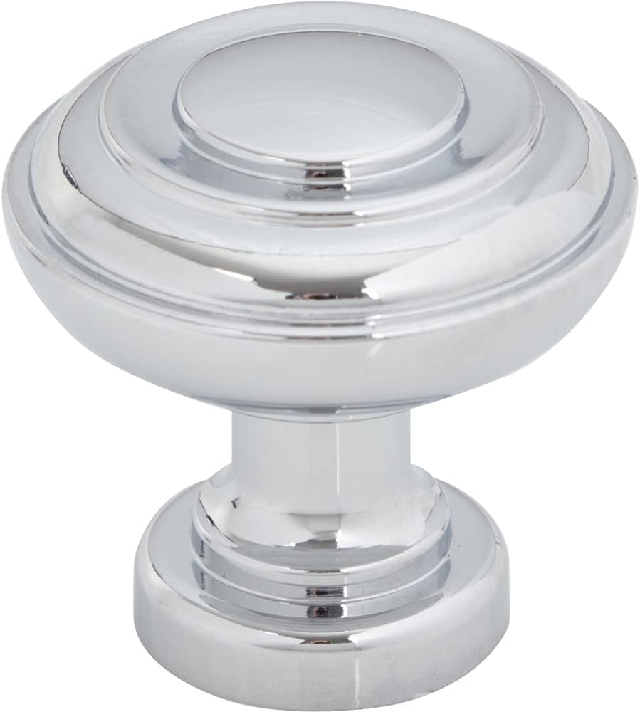 Top Knobs Ulster Knob 1 1/4 Inch Polished Chrome