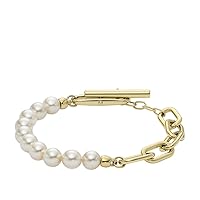 Fossil Bracciale Heritage Gold in acciaio inox JF04729710, Length: 198mm