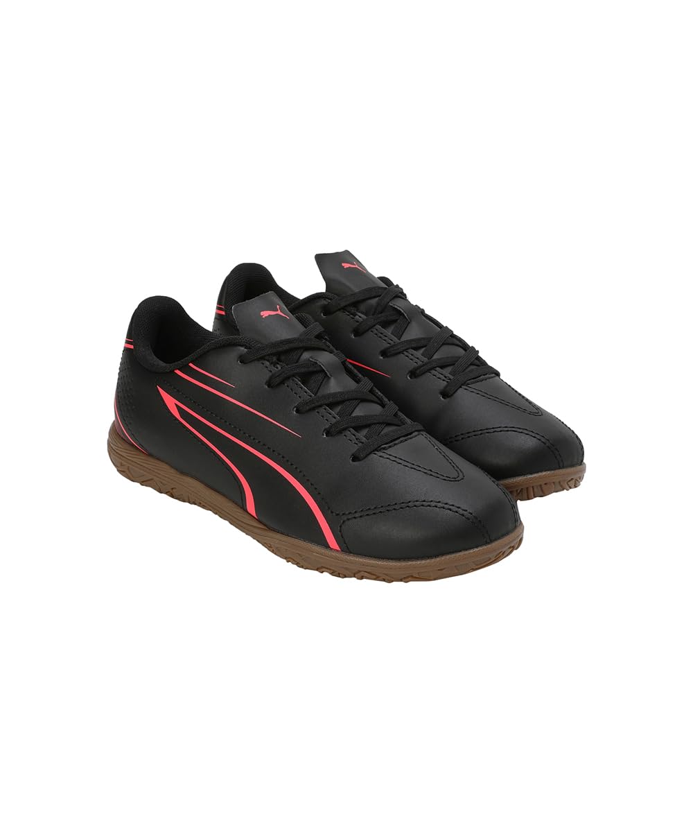Puma Unisex-Kid Vitoria IT Jr Black-Fire Orchid Football Shoe - 12 UK (10748802) 3