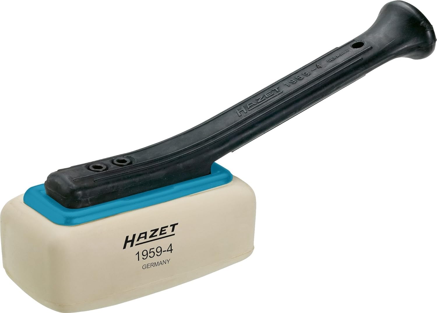 HAZET 1959-4 martillo encolador I cuerpo de goma I mango ajustable en 90grados I para trabajos profesionales de encolado I cuidadoso con los materiales