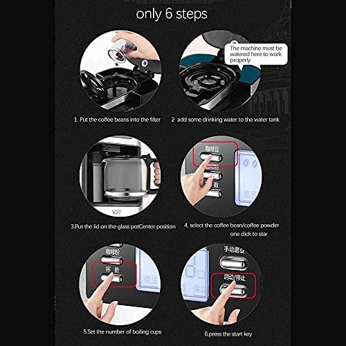 Cafetera automática programable con capacidad de 1.2 L miniatura 6