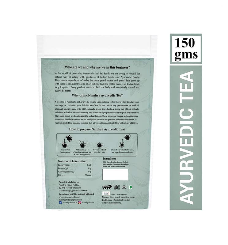Image of Namhya Spiced Black Loose Leaf Tea | Stress Relief, Stamina & Focus