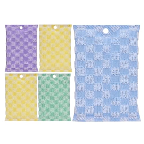 Kustimantu Bayetas Multiusos De Alambre para Limpieza Cocina | Paño para Lavavajillas de Alambre - Esponja Reutilizable Sin Rayar Absorbente Doble Cara para Fregadero Vajilla Cocina Y Limpieza
