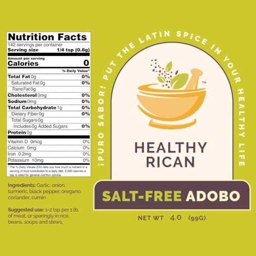 Healthy Rican Salt-Free Adobo Latin Herb Seasoning Mix 4 Oz thumb #2
