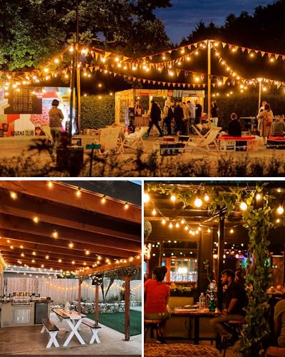 btfarm Outdoor Garden Festoon Lights Timer Dimmable 10M/30FT, Waterproof String Lights Mains Powered with 10+1 LED Shatterproof G40 Bulbs, Electric Outside Lights for Patio Gazebo Yard Wedding Party 7 btfarm Outdoor Garden Festoon Lights Timer Dimmable 10M/30FT, Waterproof String Lights Mains Powered with 10+1 LED Shatterproof G40 Bulbs, Electric Outside Lights for Patio Gazebo Yard Wedding Party - Image 7