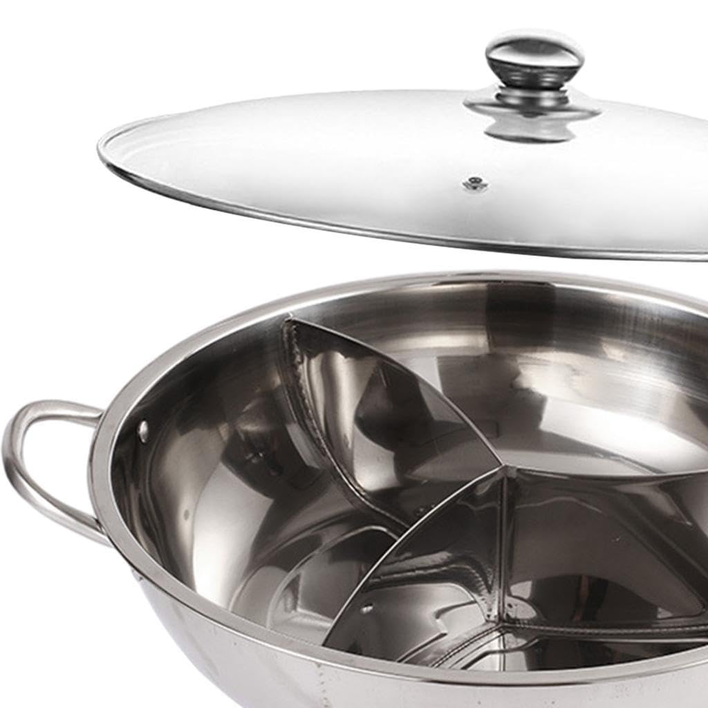 LOVIVER Shabu Shabu en Acier Inoxydable, de Table, Canard Mandarin, ustensiles de Cuisine Japonais, ustensiles de Cuisine pour fête, Voyage en, 33.2 cm