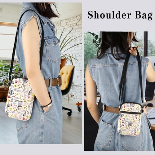 Tv Series Fans Gift Zipper Pouch Law Detective Team Tv Show Merchandise Crossbody Bag (Law Pattern CB) 5