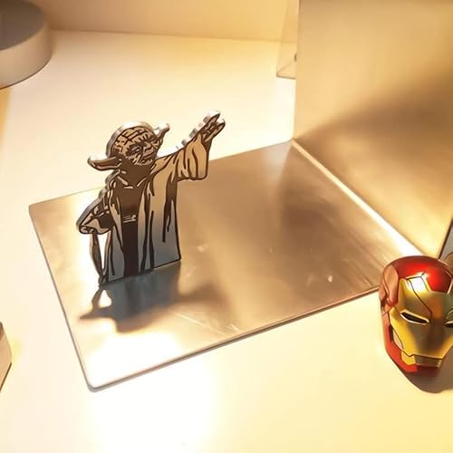 Master Yoda Force, Fermalibri in metallo con stampa su entrambi i lati, motivo con Yoda, regalo creativo per gli appassionati di Star - Gadget - Immagine 1