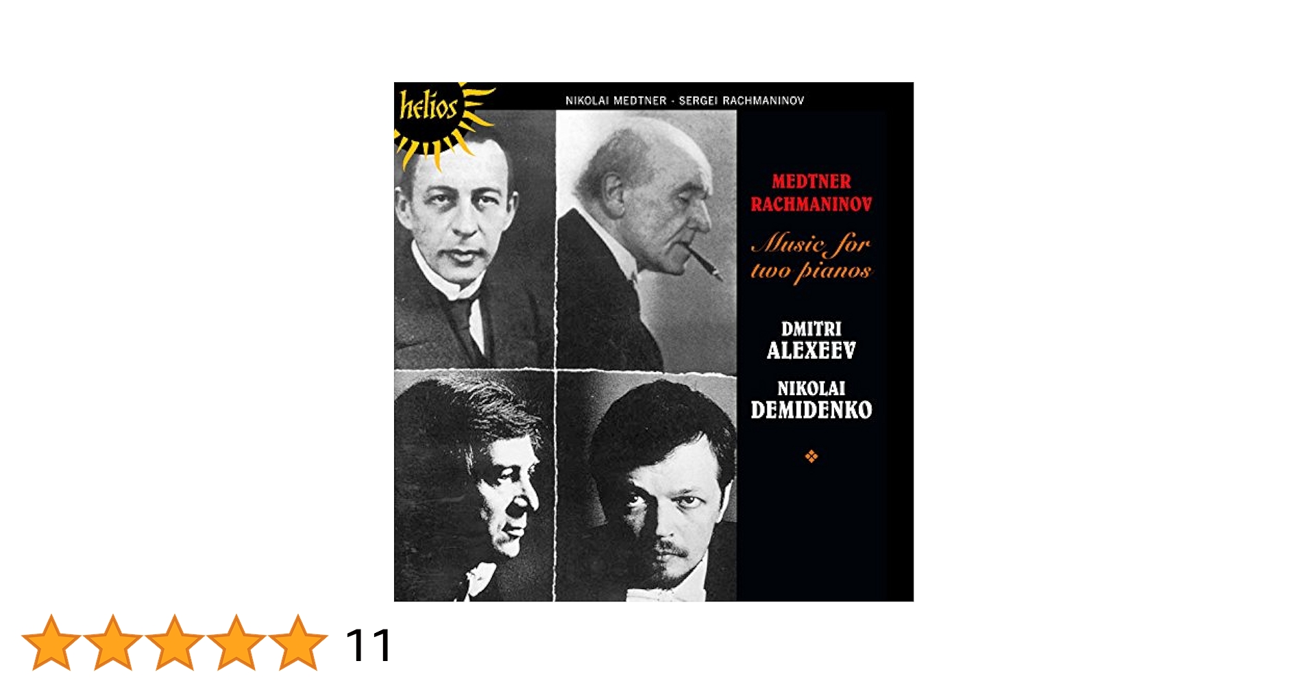 【中古CD】メトネル&amp;ラフマニノフ デミジェンコ/2台ピアノのための作品集 アレクセーエフ／Music for Two Pianos/Nikolay Karlovich Medtner/Sergey Rachmaninov/Dmitri Alexeev 中古CD】メトネル&ラフマニノフ デミジェンコ/2台ピアノのための