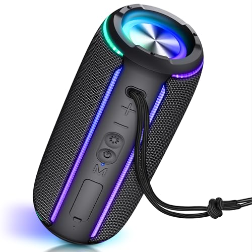 INFURTURE Portable Bluetooth Speaker with 40W Powerful Sound, RGB Lights, 4-in-1 Versatile Connectivity & Bluetooth 5.4 for Home/Party/Outdoor, TWS Pairing, 15H Playtime, Gifts for Teens/Men/Women