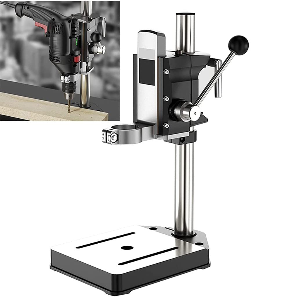 Support Perceuse Colonne, Support De Perceuse D'établi, Travail Du Bois Etablie Bricolage Aluminium Workstation pour Percer, Couper A