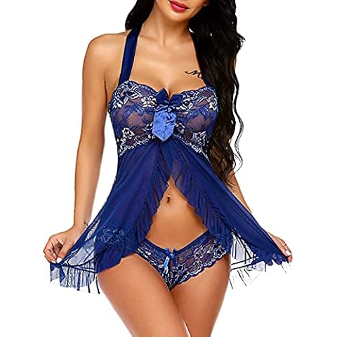 Dessous Damen Sexy Reizwäsche Erotische Dessous Damen Reizvoll Nachtwäsche Lingerie Negligee Nightwear Babydoll Lingerie Reizwäsche Sexy Nachthemd Sexy Spitze Unterwäsche Transparente Bodysuit Cover