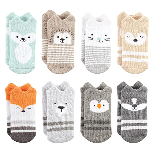 Image of Hudson Baby baby-girls Cotton Rich Newborn and Terry Socks