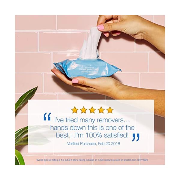 Neutrogena Makeup Remover Cleansing Face Wipes, Daily Cleansing Facial Towelettes to Remove Waterproof Makeup and Mascara, Alcohol-Free, Value Twin Pack, 25 count, 2 Pack