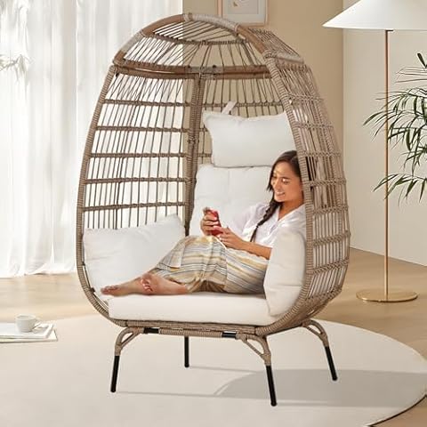 Dkelincs Wicker Egg Chair Cover