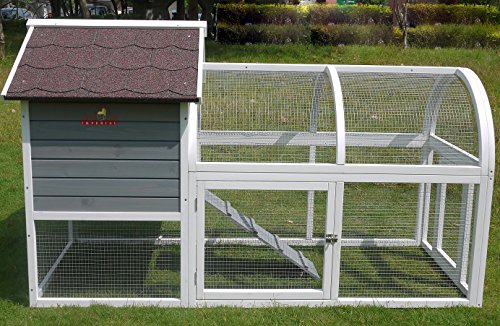 Pets Imperial® Charminster Kleiner Hühnerstall - Grauer Hühnerkäfig - Hühnerauslauf im Freien mit verstärktem Draht – Bild 3
