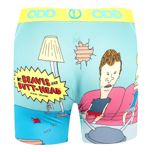 Odd Sox, Beavis and Butthead Men's Boxer Brief Underwear, Fun Prints2