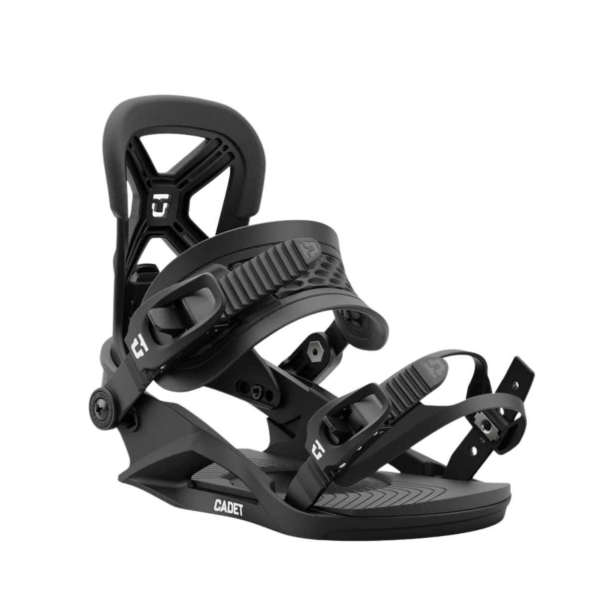 Union Cadet Kids Snowboard Bindings, Black 25, Medium