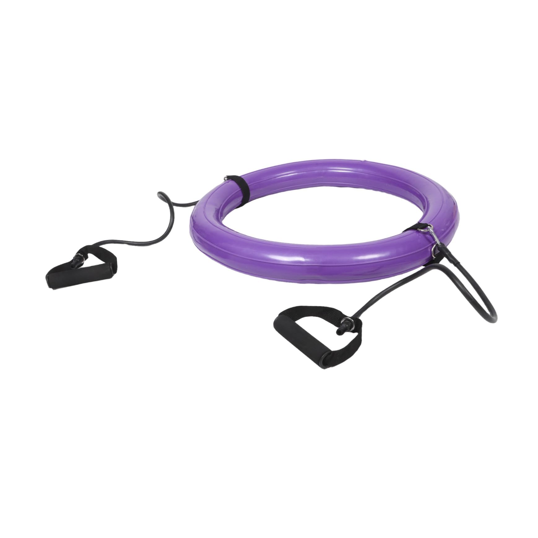 Sosoport Supporto per Palla da Yoga, Anello 60cm in PVC, 1 Pezzo | Base Stabile Ispessita, con Maniglia, Uso Home Gym e Attività All'aperto, Design Porpora Vivace