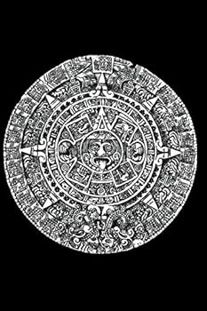 Paperback Aztec Calendar: Blank Lined Notebook, Journal or Diary Book