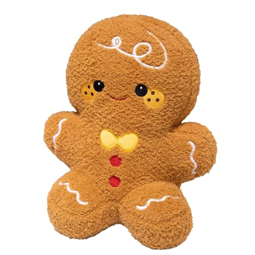 Genérico Boneco de gengibre peluche - brinquedo de peluche natalício - acompanhante quente para quarto infantil de meninos e meninas para quarto secretária carro poltrona cama