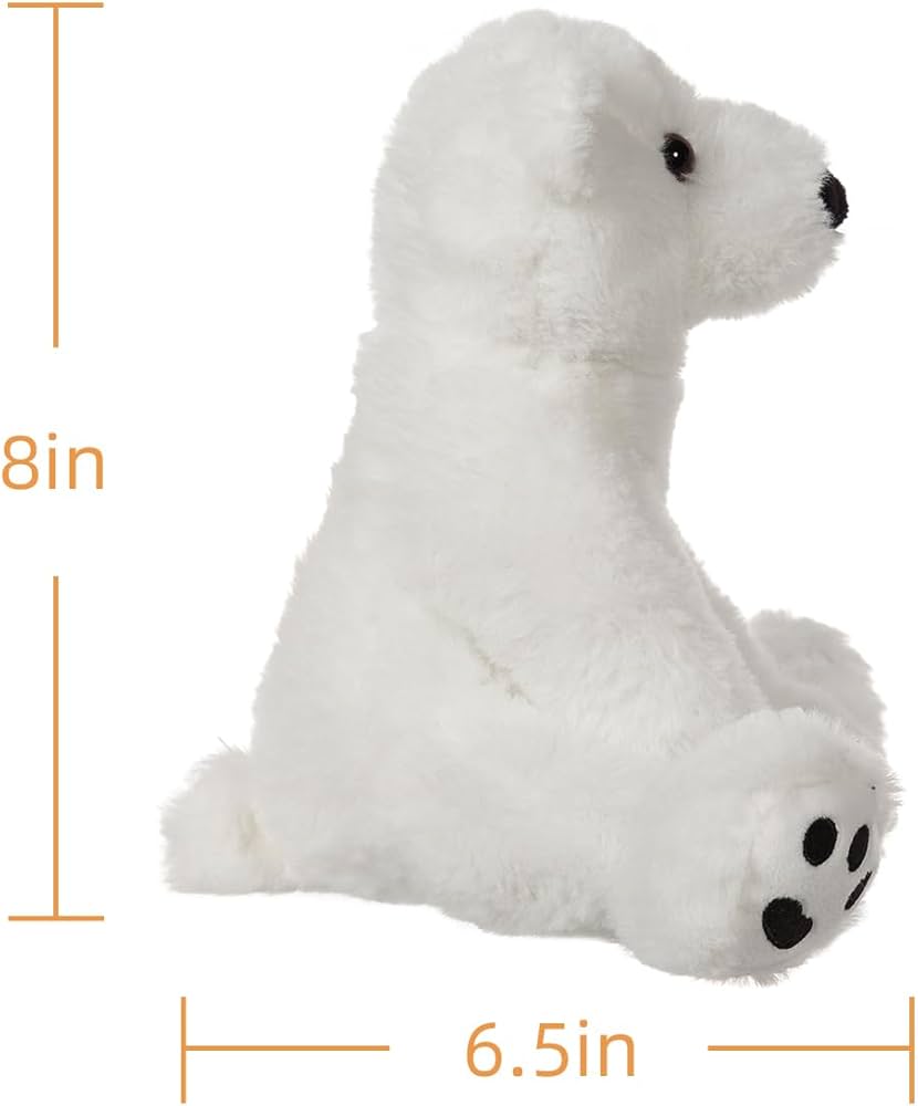 Amazon.co.jp: Apricot Lamb 白い しろくま ぬいぐるみ ふわふわ