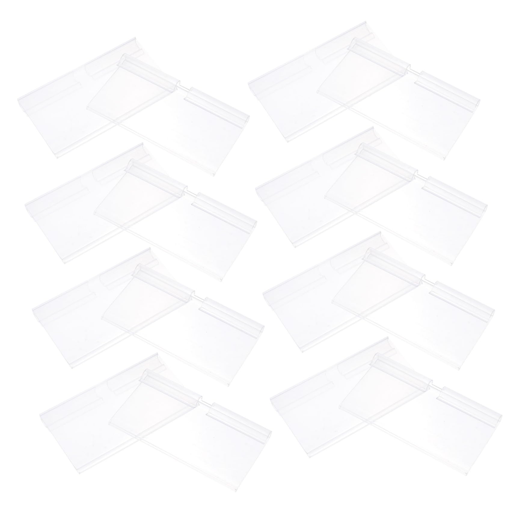 LALAFINA 200pièces Porte-étiquettes Transparent Pour Support Affichage Étiquettes Prix Lot De Pratique Et Pour Magasins Et