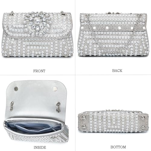 Image of Women's Evening Handbags Rhinestone Purse Crystal Evening Clutch for Women Formal