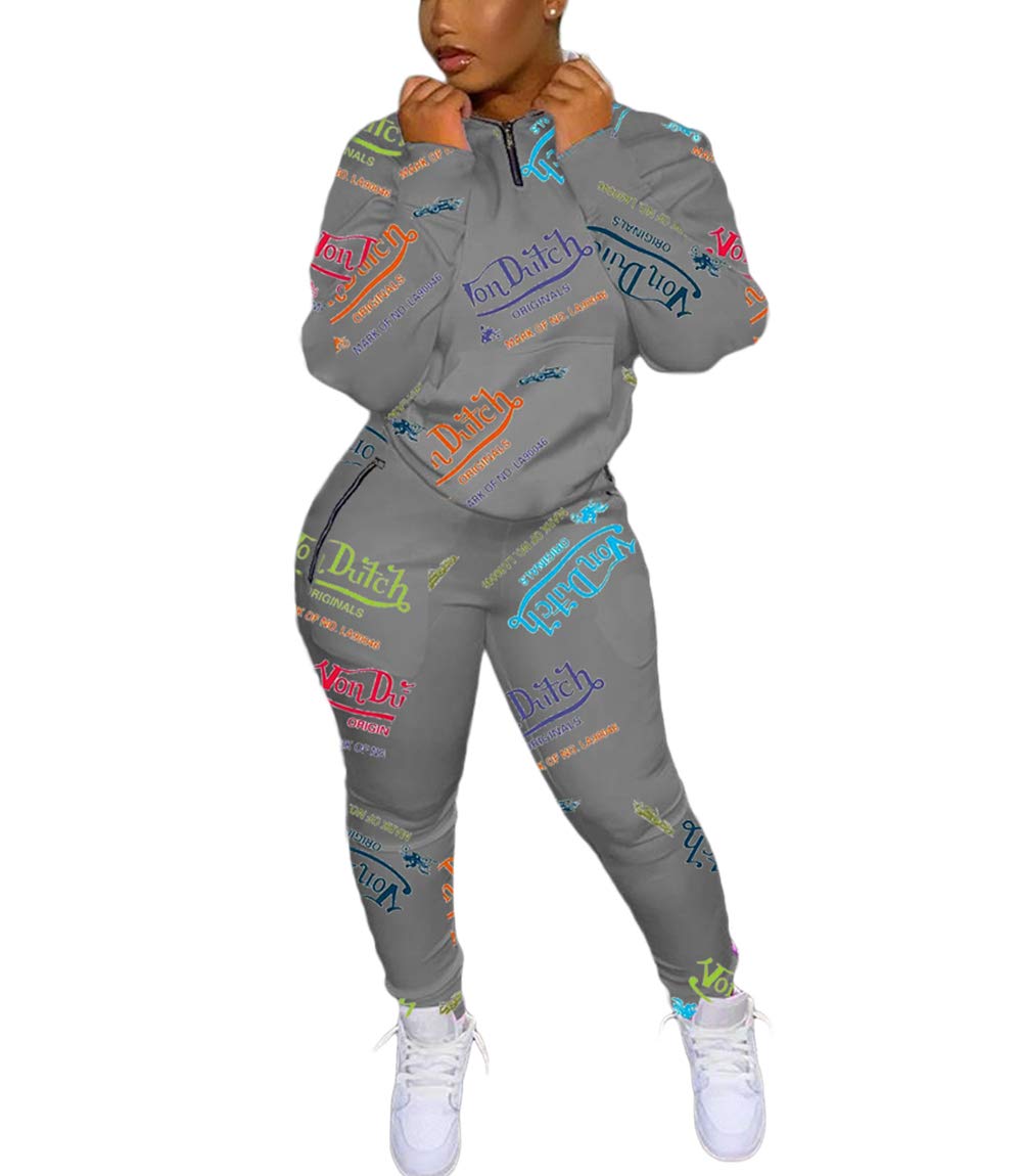 Women's Two Piece Outfit Bodycon Short Sets Short Sleeve Crewneck Tops and Skinny Pants Sportswear Tracksuits