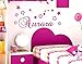 Adesivo Murale Nome Personalizzato Wall Stickers Personalizzato Decorazione Cameretta Bambina Adesivi Murali Nome