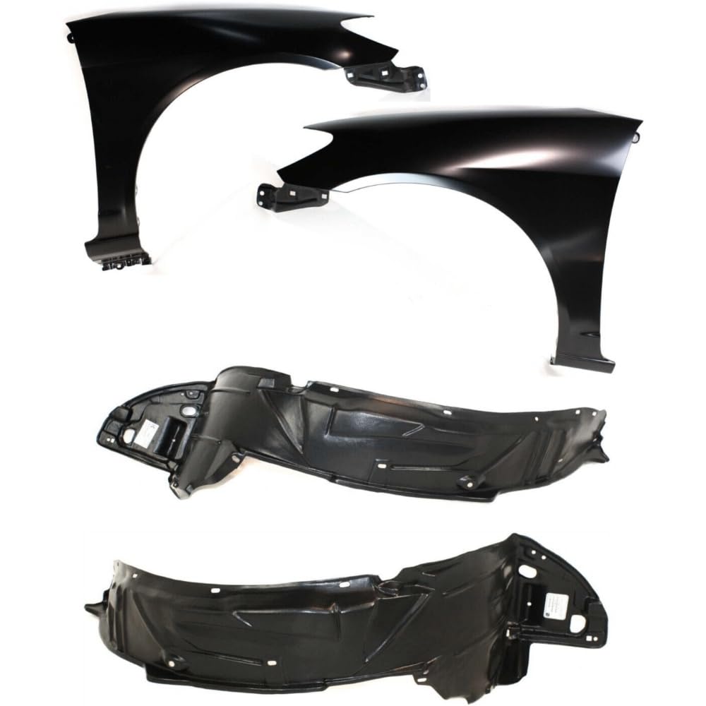 VXTMXEWTPC Auto Body Repairs Set of 4 Front Driver & Passenger Side for Honda for Civic 2004-2005 Left Right (Steel)