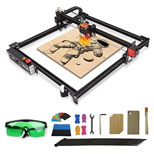 ORTUR Laser Master 2 Pro S2-lu2-2, 24V Laser Engraver, Laser Engraving Cutting Machine, DIY Laser Marking for Metal, Compresed Spot CNC, 32-bit Motherboard LaserGRBL,Engraving Area 400Ã—400mm