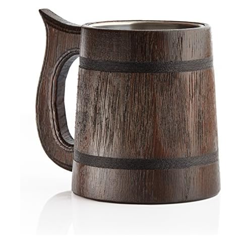 Jarra grande de cerveza de madera Cover