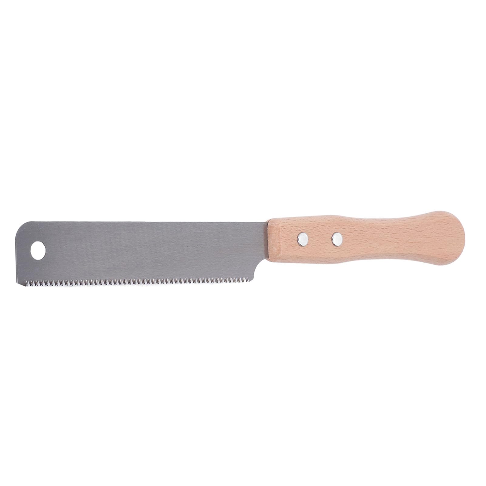 Single Edge Pull Saw 17 Tooth Woodworking Hand Tool for Flush Cut Trimming with SK5 Steel Blade and Wooden Handle - Image 4