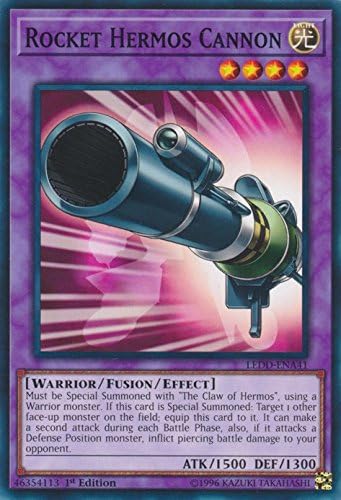 Yu-Gi-Oh! Rocket Hermos Cannon - LEDD-ENA41 - Común - 1ª edición - Mazos de dragón legendarios (1ª edición)