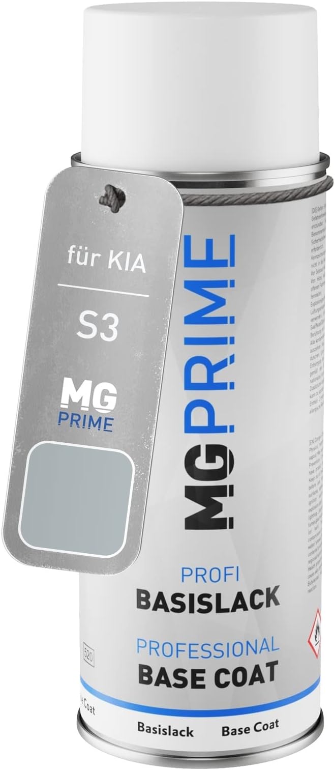 Car paint Spray can for KIA S3 Liquid Silver Metallic/Platinsilber Metallic Base coat spray can 400ml
